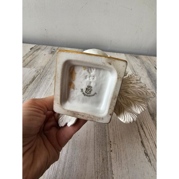 Nymphenburg vintage pigeon bird AS IS fantail statue figurine 962 as is - Picture 10 of 10